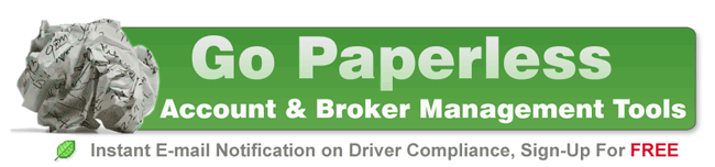 Enroll to our Broker e-Management Tool, Instant email notification on drivers compliance